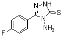 结构式 CAS# 61019-25-8, 4-氨基-5-(4-氟苯基)-2,4-二氢-3H-1,2,4-三唑-3-硫酮