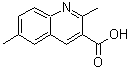 结构式 CAS# 610261-45-5, 2,6-二甲基-3-喹啉羧酸