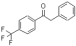 结构式 CAS# 61062-55-3, 2-苯基-1-[4-(三氟甲基)苯基]-乙酮