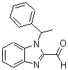 结构式 CAS# 612046-98-7, 1-(1-苯基乙基)-1H-苯并咪唑-2-甲醛