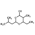 CAS 登录号：612072-40-9， 6-乙基-2-异丁基-5-甲基-1,3-二恶烷-4-醇