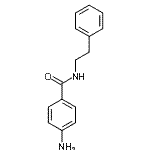 structure of CAS# 61251-99-8, 4-Amino-N-(2-Phenylethyl)Benzamide;(4-aminophenyl)-N-(2-phenylethyl)carboxamide;4-amino-N-(2-phenylethyl)benzamide;4-Amino-N-phenethylbenzamide