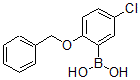 结构式 CAS# 612832-83-4, B-[5-氯-2-(苯基甲氧基)苯基]-硼酸
