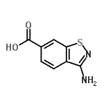 CAS 登录号：613262-39-8， 3-氨基-1,2-苯并噻唑-6-羧酸