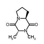 CAS 登录号：61375-98-2， (3R,8aS)-2,3-二甲基六氢吡咯并[1,2-a]吡嗪-1,4-二酮