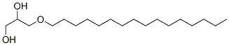 structure of CAS# 6145-69-3, 1-O-Hexadecyl-Rac-Glycerol;3-Cetyloxypropane-1,2-Diol;Nsc 59269;1-O-Hexadecyl-Sn-Glycerol