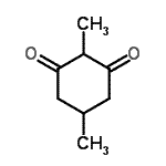 结构式 CAS# 61621-47-4, 2,5-二甲基-1,3-环己烷二酮