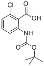 结构式 CAS# 616224-61-4, 叔丁氧羰基-2-氨基-6-氯苯甲酸