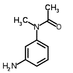结构式 CAS# 61679-27-4, N-(3-氨基苯基)-N-甲基乙酰胺