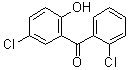 structure of CAS# 61785-35-1, (5-Chloro-2-Hydroxyphenyl)(2-Chlorophenyl)-Methanone;(5-Chloro-2-Hydroxy-Phenyl)-(2-Chlorophenyl)Methanone;2',5-Dichloro-2-Hydroxybenzophenone;542253_Aldrich