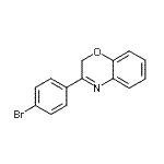 structure of CAS# 61821-71-4, 3-(4-Bromophenyl)-2H-1,4-Benzoxazine;3-(4-Bromophenyl)-2H-1,4-benzodioxazine;3-(4-bromophenyl)-2h-1,4-benzoxazine;3-(4-BROMOPHENYL)-2H-14-BENZOXAZINE9