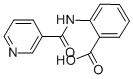结构式 CAS# 6188-02-9, 2-[(吡啶-3-羰基)-氨基]-苯甲酸