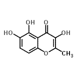 CAS 登录号：61885-10-7， 3,5,6-三羟基-2-甲基-4H-苯并吡喃-4-酮