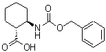 structure of CAS# 61935-48-6, (1R,2R)-2-{[(Benzyloxy)Carbonyl]Amino}Cyclohexanecarboxylic Acid;MFCD03844616;trans-2-Benzyloxycarbonylaminocyclohexanecarboxylic acid;trans-2-Benzyloxycarbonylamino-cyclohexanecarboxylic acid