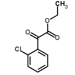 structure of CAS# 62123-75-5, Ethyl (2-Chlorophenyl)(Oxo)Acetate;Ethyl 2-chlorobenzoylformate;MFCD09801392