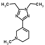 CAS 登录号：622403-91-2， 5-(1,5-二乙基-1H-1,2,4-三唑-3-基)-1-甲基-1,2,3,6-四氢吡啶
