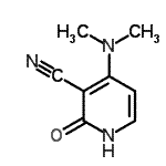 结构式 CAS# 62321-91-9, 4-(二甲基氨基)-2-羟基烟腈