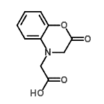 结构式 CAS# 6243-07-8, (2-氧代-2,3-二氢-4H-1,4-苯并恶嗪-4-基)乙酸