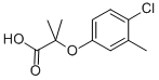 结构式 CAS# 62443-89-4, 2-(4-氯-3-甲基-苯氧基)-2-甲基-丙酸