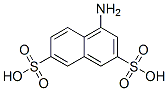 结构式 CAS# 6251-07-6, 1-萘胺-3,6-二磺酸