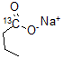 structure of CAS# 62601-04-1, Butanoic-1-13C Acid Sodium Salt (1:1)