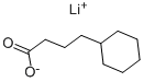 structure of CAS# 62638-00-0, Lithium Cyclohexanebutyrate;Lithium 4-Cyclohexylbutyrate;St5405727;Cyclohexanebutanoic Acid, Lithium Salt