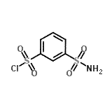 结构式 CAS# 62646-47-3, 3-氨基磺酰基苯磺酰基氯化物