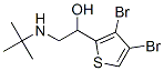 CAS 登录号：62673-60-3， 2-叔-丁基氨基-1-(3,4-二溴-2-噻吩基)乙醇