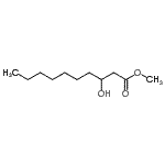 structure of CAS# 62675-82-5, Methyl 3-Hydroxydecanoate;[71271-24-4];METHYL 3-HYDROXYDECANOATE;Methyl 3-hydroxydecanoate #