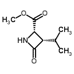 CAS#: 627875-35-8， Methyl (2S,3S)-3-isopropyl-4-oxo-2-azetidinecarboxylate