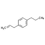 结构式 CAS# 62826-25-9, 1-烯丙基-4-丙基苯