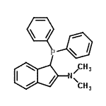 structure of CAS# 628323-64-8, 1-(Diphenylphosphino)-N,N-dimethyl-1H-inden-2-amine