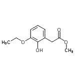 CAS 登录号：628335-11-5， 甲基(3-乙氧基-2-羟基苯基)乙酸酯
