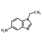 结构式 CAS# 62874-34-4, 1-乙基-1H-苯并咪唑-5-胺