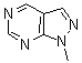结构式 CAS# 6288-86-4, 1-甲基-1H-吡唑并[3,4-d]嘧啶
