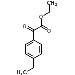 structure of CAS# 62936-36-1, Ethyl (4-Ethylphenyl)(Oxo)Acetate;Ethyl 4-ethylbenzoylformate;ZINC04255764