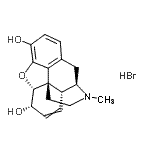CAS 登录号：630-81-9， (5alpha,6alpha)-17-甲基-7,8-二去氢-4,5-环氧吗喃-3,6-二醇氢溴酸盐(1:1)