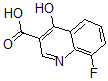 结构式 CAS# 63010-70-8, 8-氟-4-羟基-3-喹啉羧酸