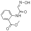 structure of CAS# 63016-87-5, 2-[[2-(Hydroxyimino)Acetyl]Amino]-Benzoic Acid Methyl Ester;2-[[(2Z)-2-Hydroxyimino-1-Oxoethyl]Amino]Benzoic Acid Methyl Ester;2-[[(2Z)-2-Hydroximinoacetyl]Amino]Benzoic Acid Methyl Ester;Methyl 2-[[(2Z)-2-Hydroxyiminoethanoyl]Amino]Benzoate