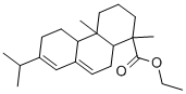 structure of CAS# 631-71-0, Abietic Acid Ethyl Ester;Ethyl (1R,4Ar,4Br,10Ar)-7-Isopropyl-1,4A-Dimethyl-2,3,4,4B,5,6,10,10A-Octahydrophenanthrene-1-Carboxylate;(1R,4Ar,4Br,10Ar)-7-Isopropyl-1,4A-Dimethyl-2,3,4,4B,5,6,10,10A-Octahydrophenanthrene-1-Carboxylic Acid Ethyl Ester;Ai3-01841