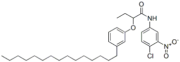 CAS 登录号：63133-97-1， N-(4-氯-3-硝基苯基)-2-(3-十五烷基苯氧基)丁酰胺