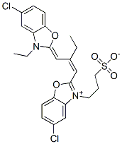 CAS#: 63148-87-8， 5-Chloro-2-[2-[(5-Chloro-3-Ethyl-3H-Benzoxazol-2-Ylidene)Methyl]But-1-Enyl]-3-(3-Sulphonatopropyl)Benzoxazolium