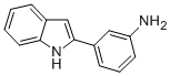 structure of CAS# 6318-72-5, 3-(1H-Indol-2-Yl)-Phenylamine;[3-(1H-Indol-2-Yl)Phenyl]Amine;Gl-0211;Nsc31687
