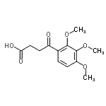 结构式 CAS# 63213-41-2, 4-氧代-4-(2,3,4-三甲氧基苯基)丁酸
