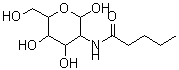 structure of CAS# 63223-57-4, 2-Deoxy-2-(Pentanoylamino)Hexopyranose;N-Valeryl-D-glucosamine;NSC20606