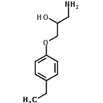 结构式 CAS# 63273-71-2, 1-氨基-3-(4-乙基苯氧基)-2-丙醇