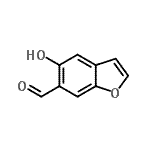 CAS 登录号：63376-65-8， 5-羟基-1-苯并呋喃-6-甲醛