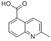 结构式 CAS# 634-39-9, 2-甲基-5-喹啉羧酸