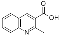 结构式 CAS# 635-79-0, 2-甲基-喹啉-3-羧酸