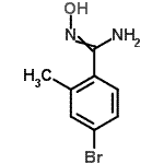 structure of CAS# 635702-27-1, 4-Bromo-N'-hydroxy-2-methylbenzenecarboximidamide;4-BROMO-N-HYDROXY-2-METHYL-BENZAMIDINE